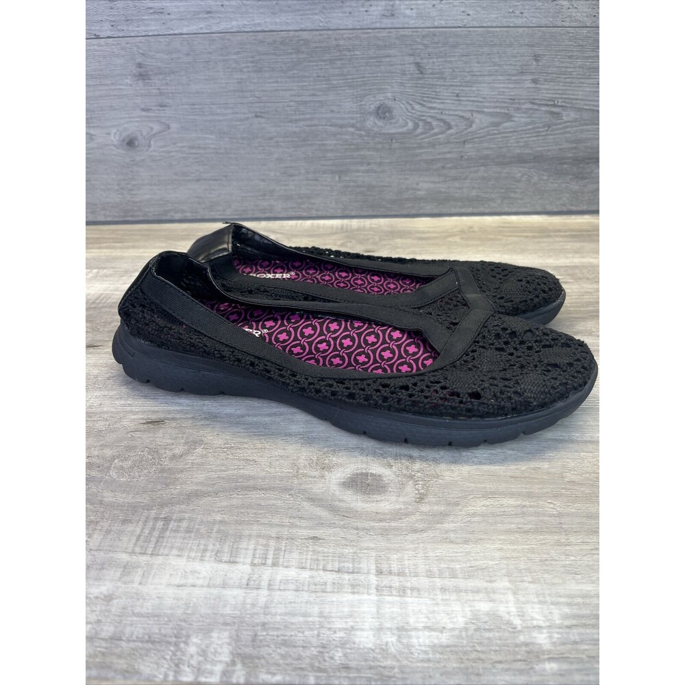 Joe Boxer Mesh Women’s Slip On Walking Shoes Black Mesh Size 9.5M